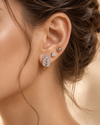 Crystal Plume Earring Set