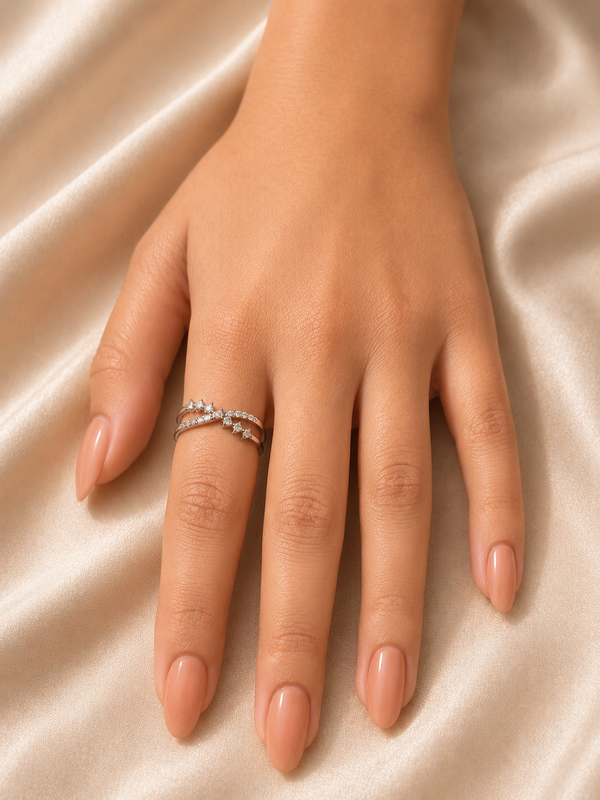 Starlit Vine Ring
