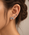 Crystal Ribbon Earring Set