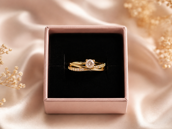 Crowned Solitaire Ring