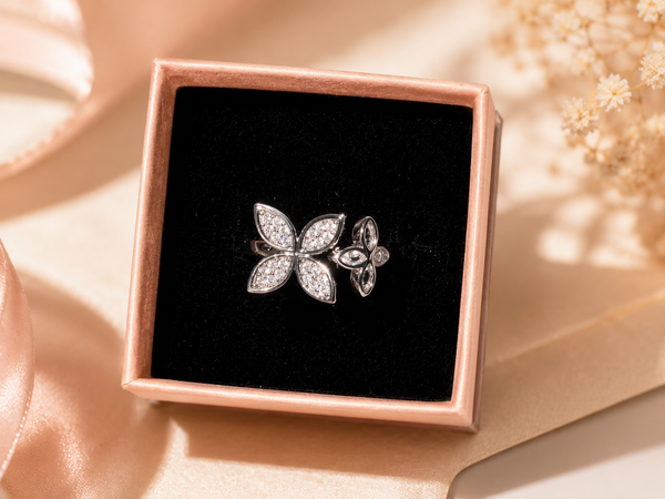 Twin Blossom Ring