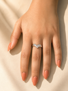 Crystal Cascade ring